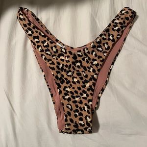 NWOT aerie cheeky leopard swim bottom